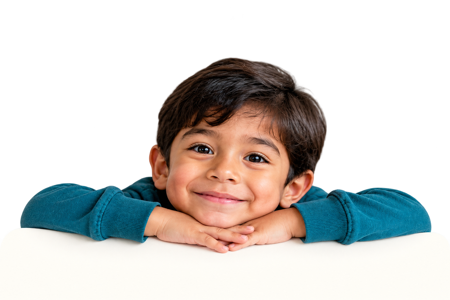 Niño sonriendo, imagen de la campaña Apapacho
